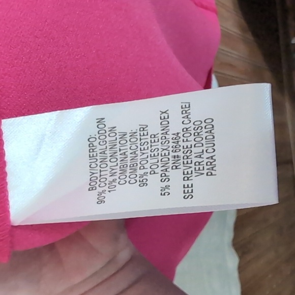 Studio One Pink Lace Panel Shift Dress Size 16 - Picture 4 of 5